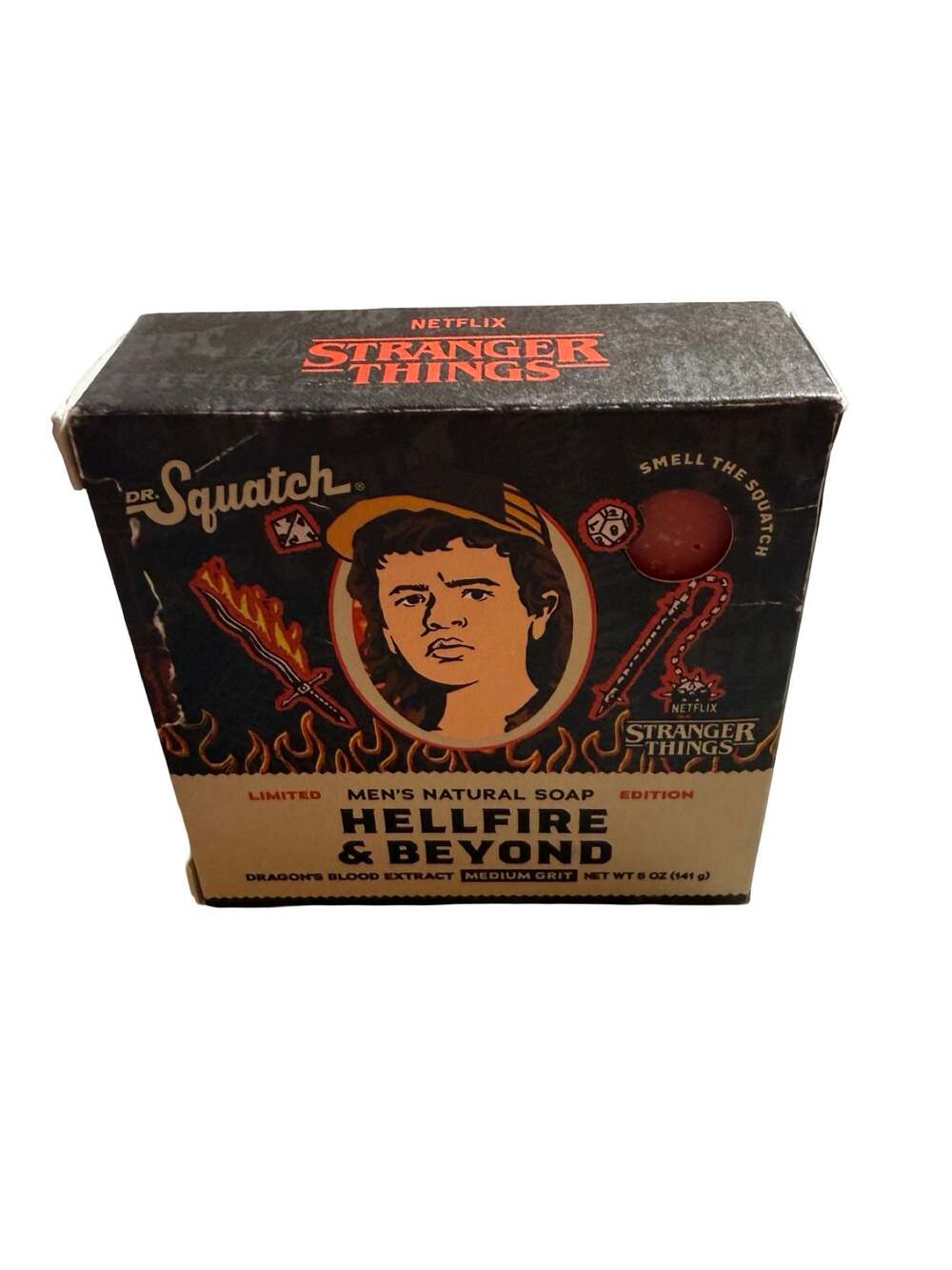 Dr. Squatch Stranger Things Hellfire & Beyond Limited Edition Men's Soap 5 oz